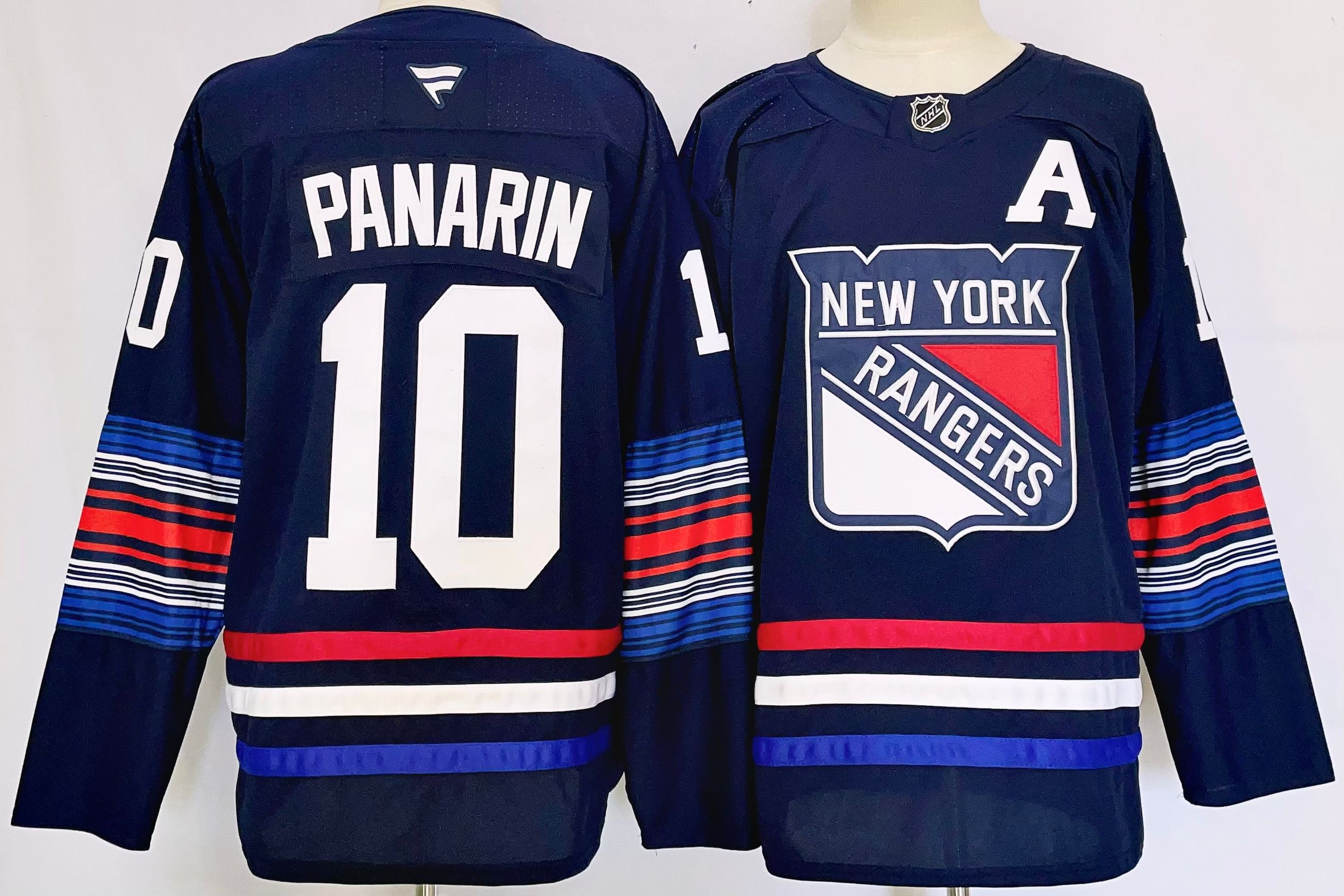 Men New York Rangers #10 Panarin Drak Blue 2025 Home Premier Player NHL Jersey